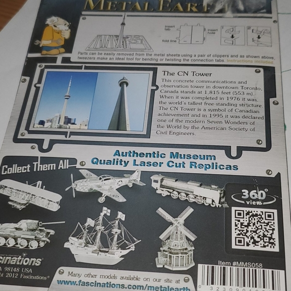 New Metal earth CN tower.. - Picture 2 of 2